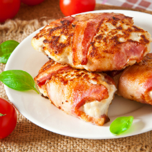 Herby Bacon Wrapped Chicken